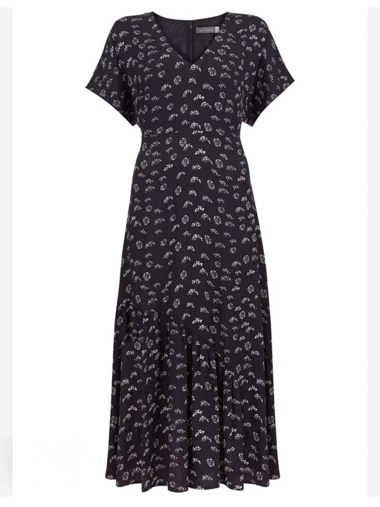 Mint Velvet Dresses & Skirts - Mint Velvet Boho Flowy Fit Flare Short Sleeve Navy Maxi Dress US 14